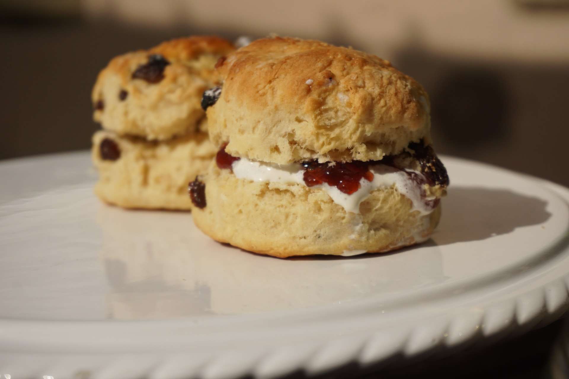scones on a plate