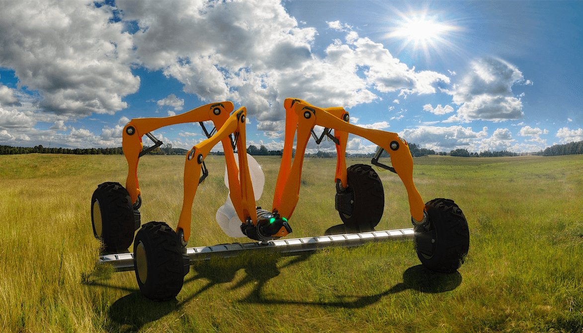 farming robot in field